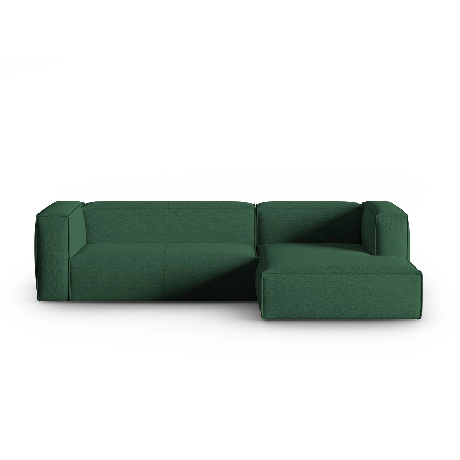 Mackay 4-Sitzer Ecksofa, Rechte Seite, aus Strukturierter Stoff in Grün (Bubble 12), 282x166x73 cm von Cosmopolitan Design – Bild 1