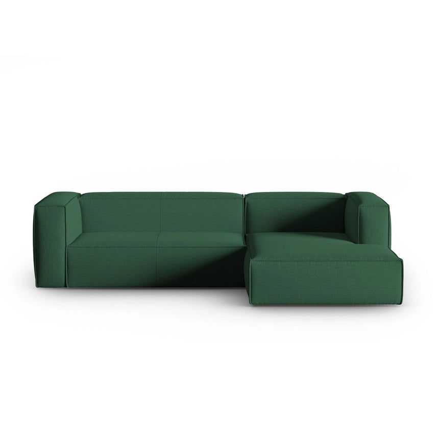 Mackay 4-Sitzer Ecksofa, Rechte Seite, aus Strukturierter Stoff in Grün (Bubble 12), 282x166x73 cm von Cosmopolitan Design – Bild 1