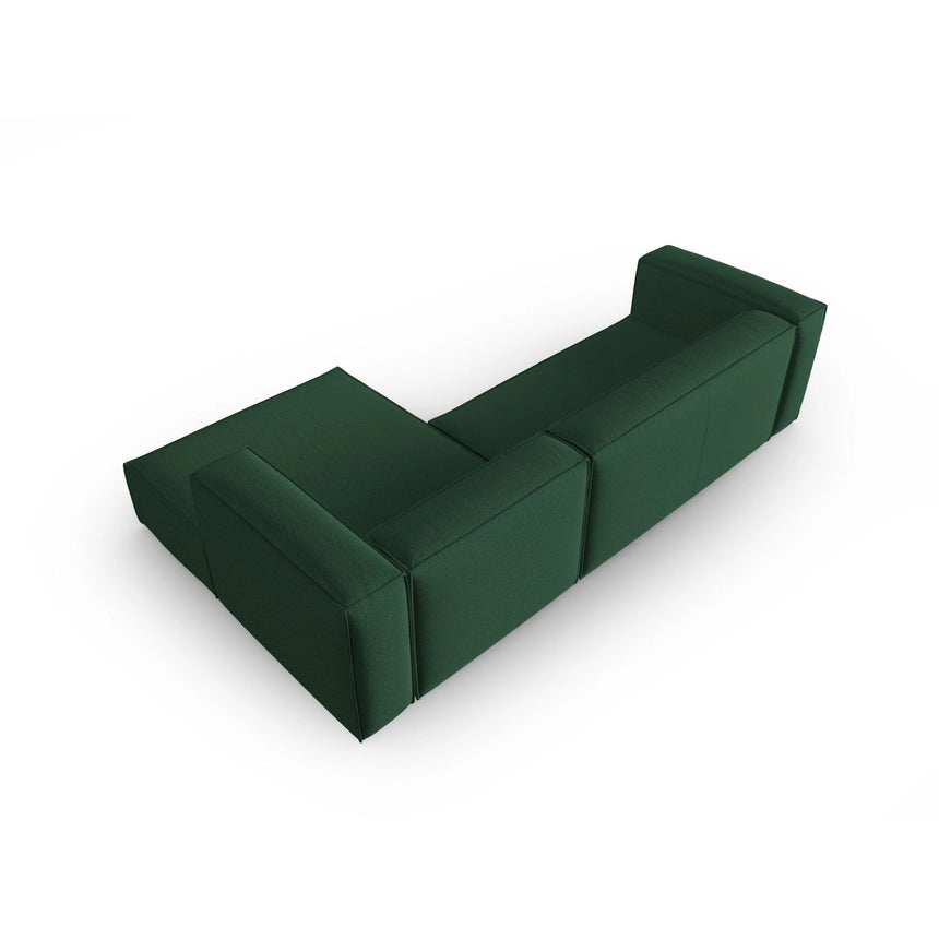 Mackay 4-Sitzer Ecksofa, Rechte Seite, aus Strukturierter Stoff in Grün (Bubble 12), 282x166x73 cm von Cosmopolitan Design – Bild 4