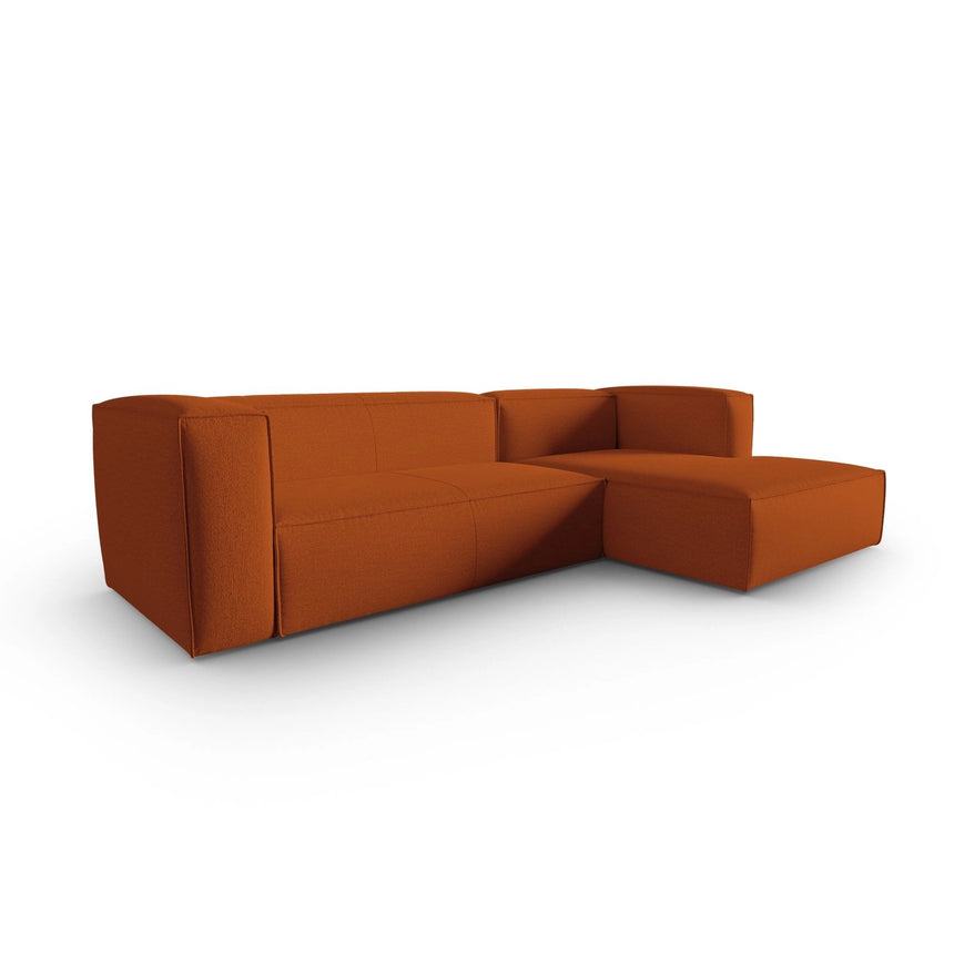 Mackay 4-Sitzer Ecksofa, Rechte Seite, aus Strukturierter Stoff in Terrakotta (Bubble 10), 282x166x73 cm von Cosmopolitan Design – Bild 3