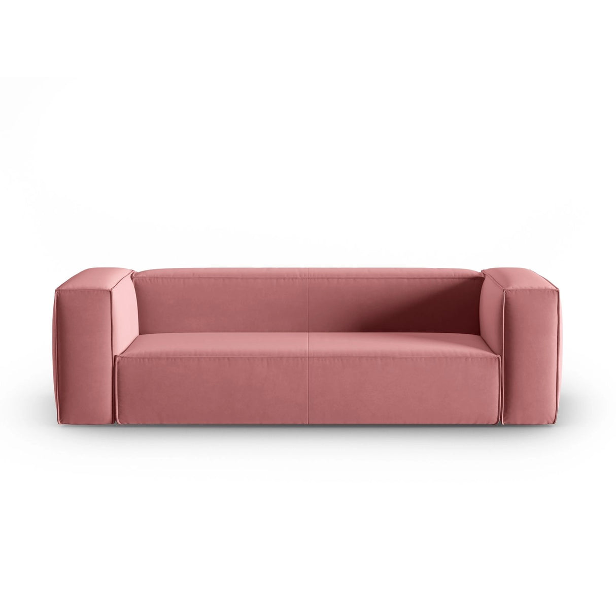 Mackay 4-Sitzer Sofa aus Samt in Flamingo (Casino Salmon), 230x94x73 cm von Cosmopolitan Design – Bild 1