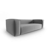Mackay 4-Sitzer Sofa aus Samt in Hellgrau (Casino Ash), 230x94x73 cm von Cosmopolitan Design – Bild 3
