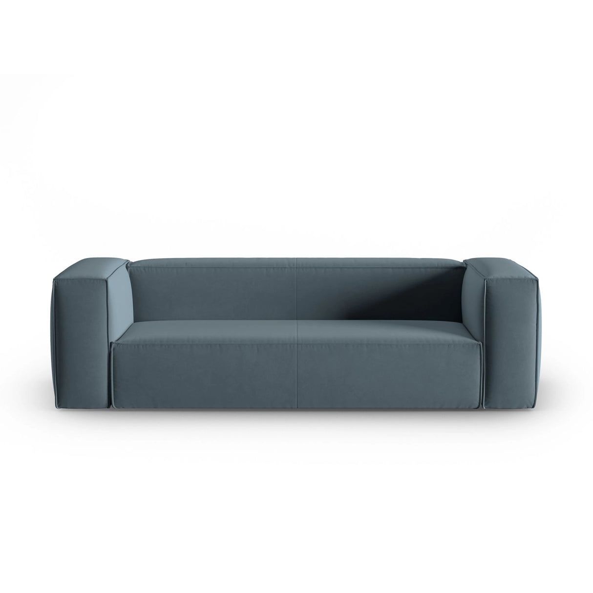 Mackay 4-Sitzer Sofa aus Samt in Pastellblau (Casino Dark Blue), 230x94x73 cm von Cosmopolitan Design – Bild 1
