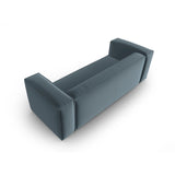 Mackay 4-Sitzer Sofa aus Samt in Pastellblau (Casino Dark Blue), 230x94x73 cm von Cosmopolitan Design – Bild 4