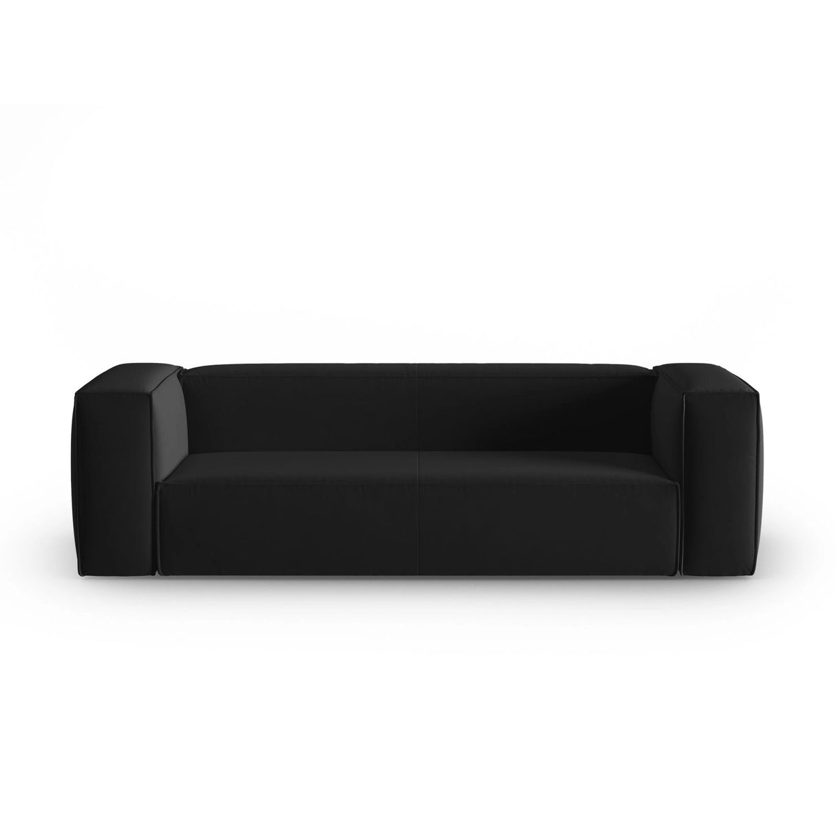 Mackay 4-Sitzer Sofa aus Samt in Schwarz (Casino Black), 230x94x73 cm von Cosmopolitan Design – Bild 1