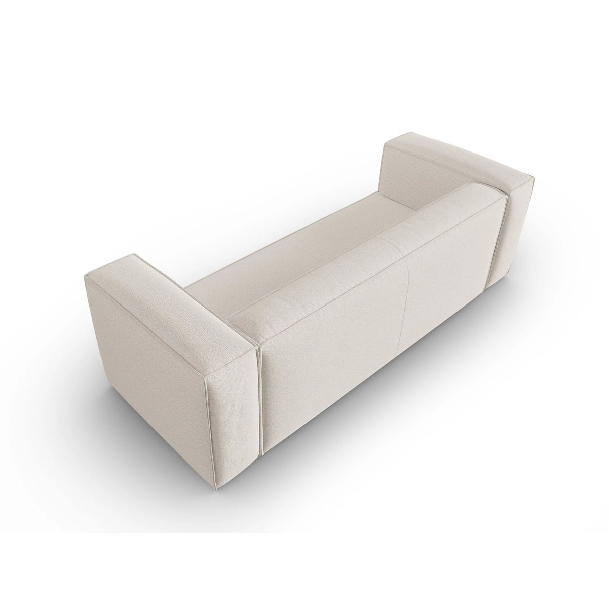 Mackay 4-Sitzer Sofa aus Strukturierter Stoff in Elfenbein (Bubble 1), 230x94x73 cm von Cosmopolitan Design – Bild 4