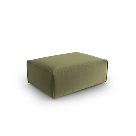 Mackay Pouf aus Samt in Hellgrün (Casino Forest), 100x69x40 cm von Cosmopolitan Design – Bild 3