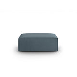 Mackay Pouf aus Samt in Pastellblau (Casino Dark Blue), 100x69x40 cm von Cosmopolitan Design – Bild 1