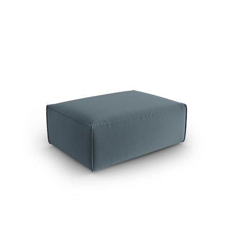 Mackay Pouf aus Samt in Pastellblau (Casino Dark Blue), 100x69x40 cm von Cosmopolitan Design – Bild 3
