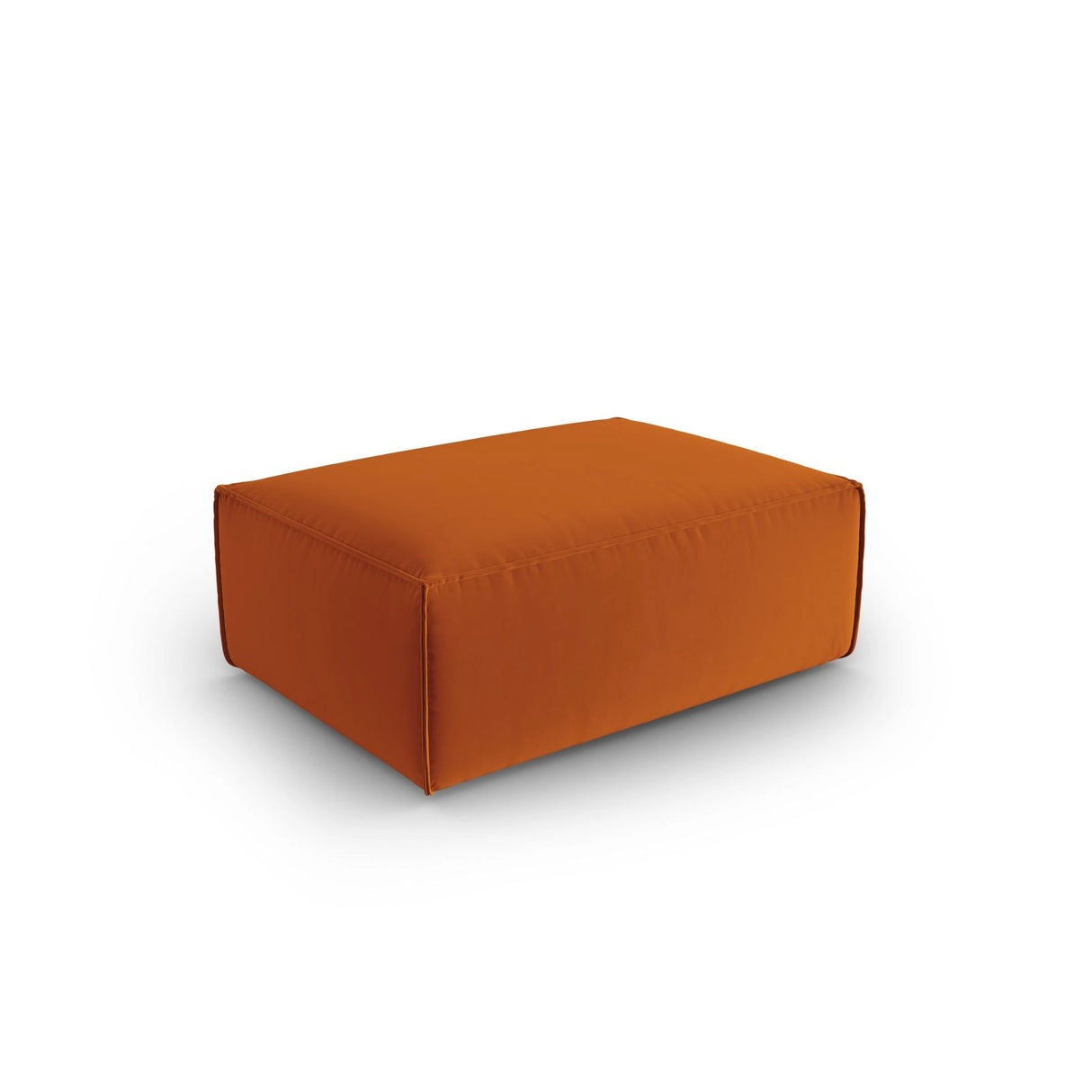 Mackay Pouf aus Samt in Terrakotta (Casino Terracota), 100x69x40 cm von Cosmopolitan Design – Bild 3