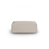 Mackay Pouf aus Strukturierter Stoff in Beige (Bubble 2), 100x69x40 cm von Cosmopolitan Design – Bild 1