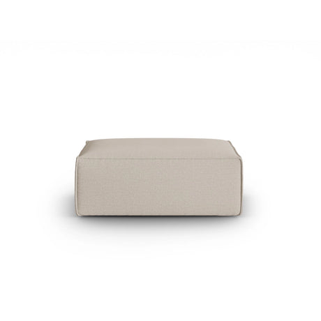 Mackay Pouf aus Strukturierter Stoff in Beige (Bubble 2), 100x69x40 cm von Cosmopolitan Design – Bild 1