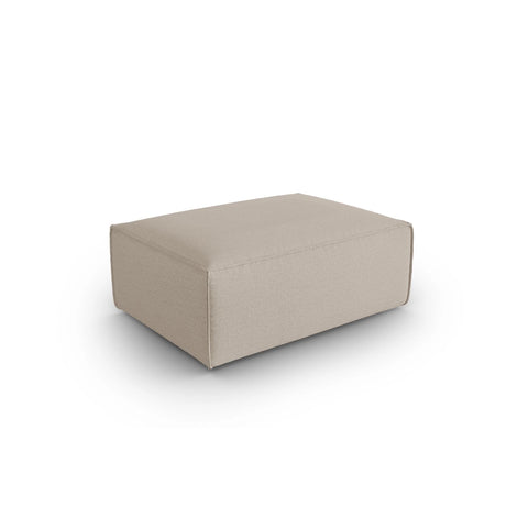 Mackay Pouf aus Strukturierter Stoff in Beige (Bubble 2), 100x69x40 cm von Cosmopolitan Design – Bild 3