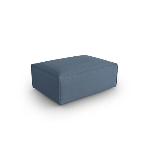 Mackay Pouf aus Strukturierter Stoff in Blau Jeans (Bubble 15), 100x69x40 cm von Cosmopolitan Design – Bild 3
