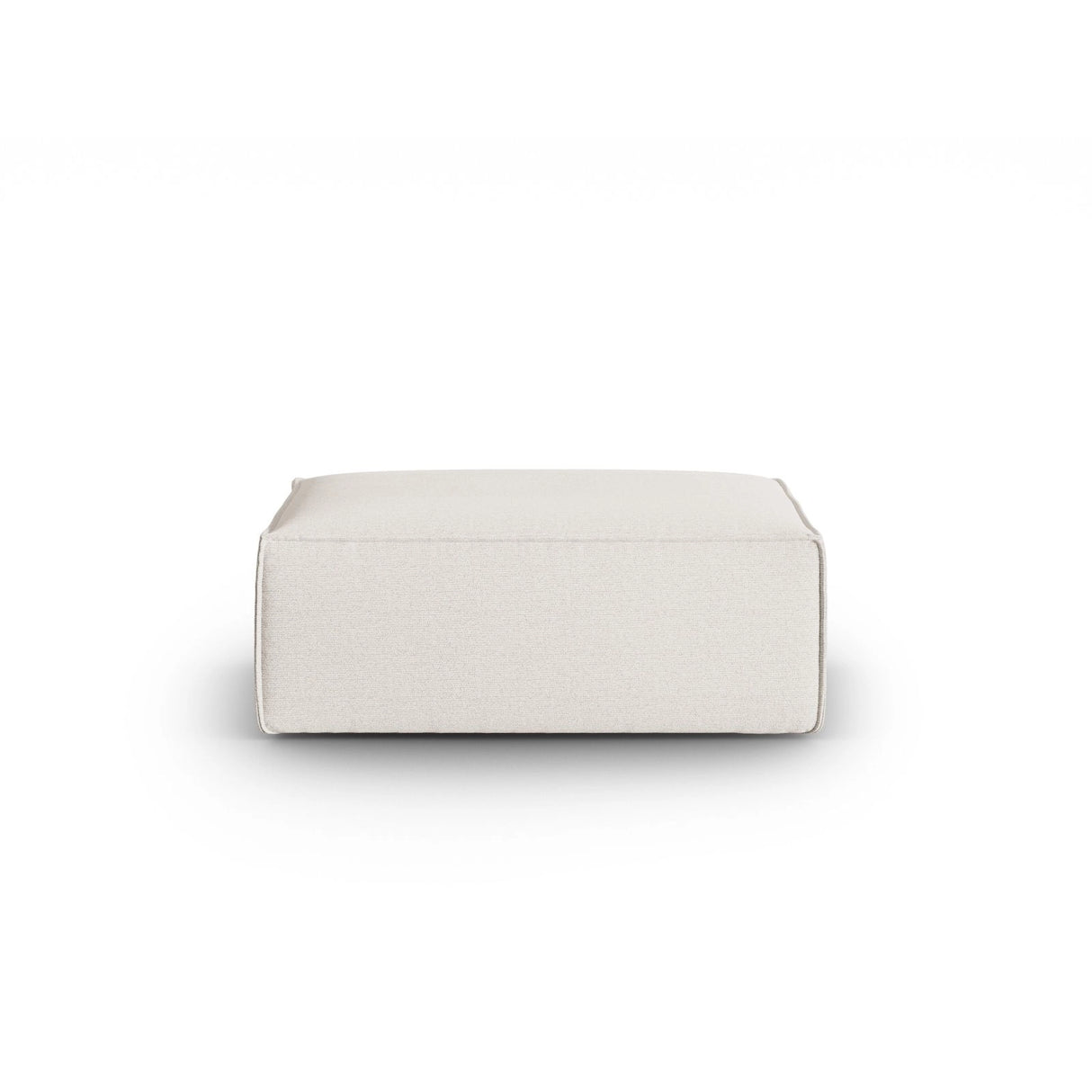 Mackay Pouf aus Strukturierter Stoff in Elfenbein (Bubble 1), 100x69x40 cm von Cosmopolitan Design – Bild 1