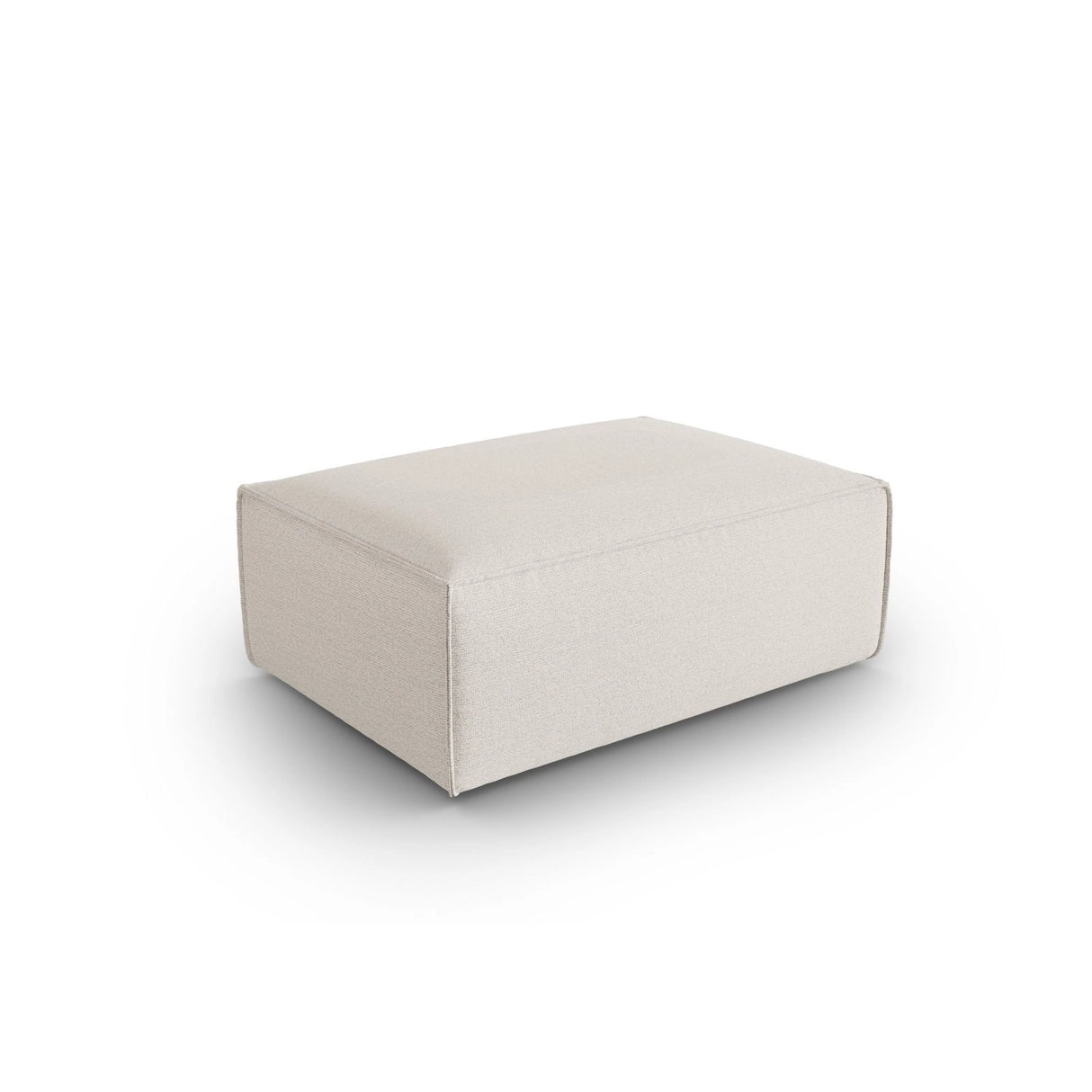 Mackay Pouf aus Strukturierter Stoff in Elfenbein (Bubble 1), 100x69x40 cm von Cosmopolitan Design – Bild 3