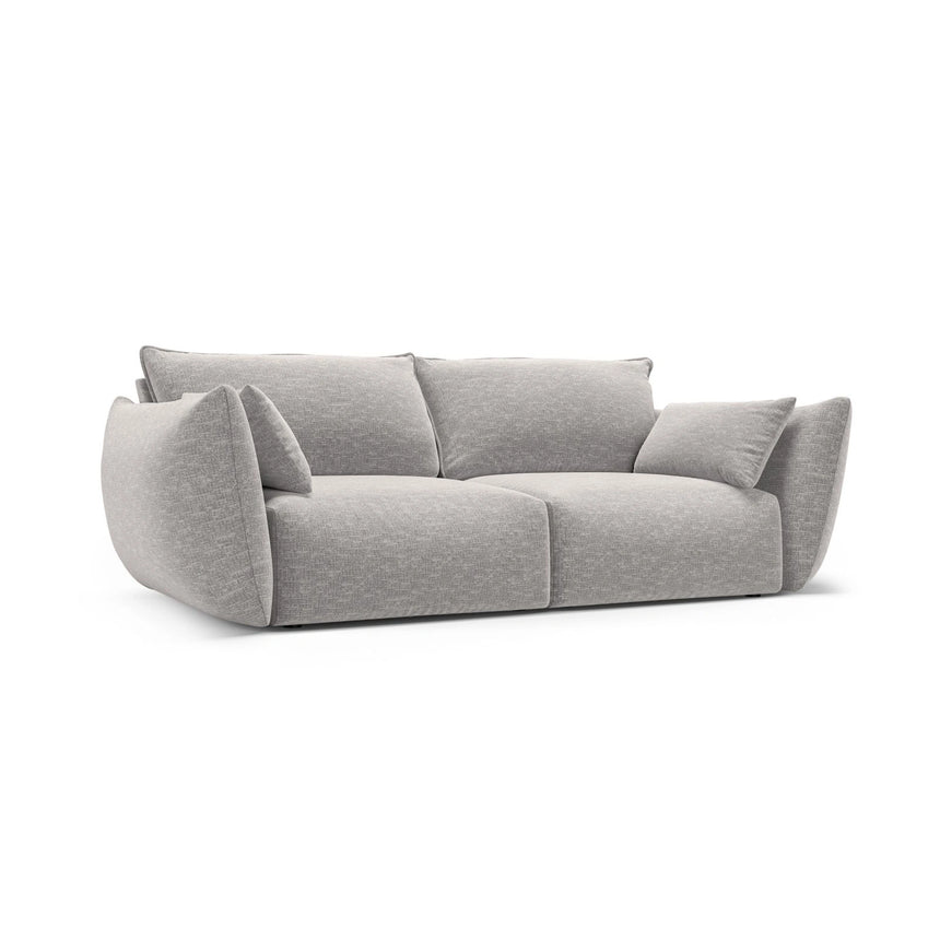 Matera 2-Sitzer Sofa aus Chenille in Hellgrau (Haga 06), 180x110 cm von Cosmopolitan Design – Bild 2