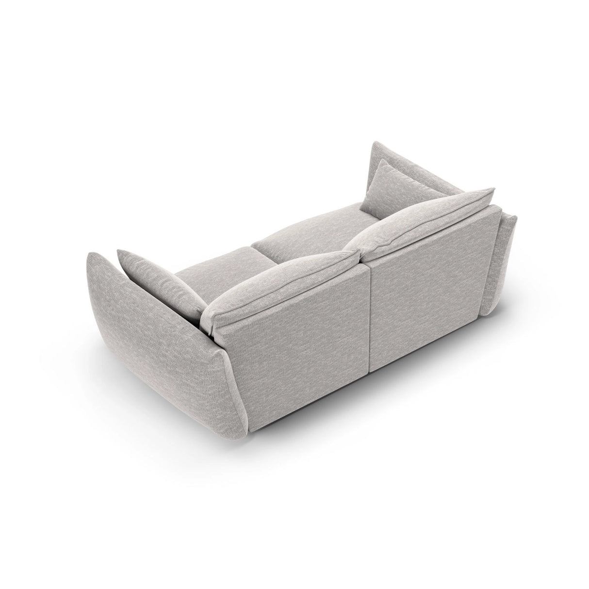 Matera 2-Sitzer Sofa aus Chenille in Hellgrau (Haga 06), 180x110 cm von Cosmopolitan Design – Bild 3