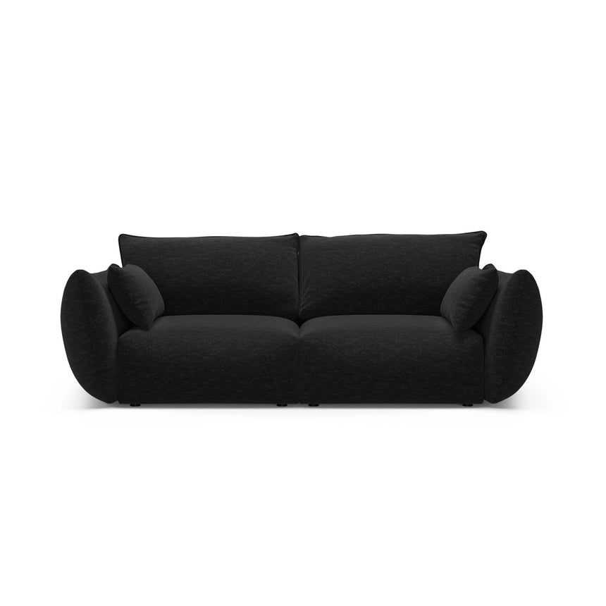 Matera 2-Sitzer Sofa aus Chenille in Schwarz (Haga 19), 180x110 cm von Cosmopolitan Design – Bild 1