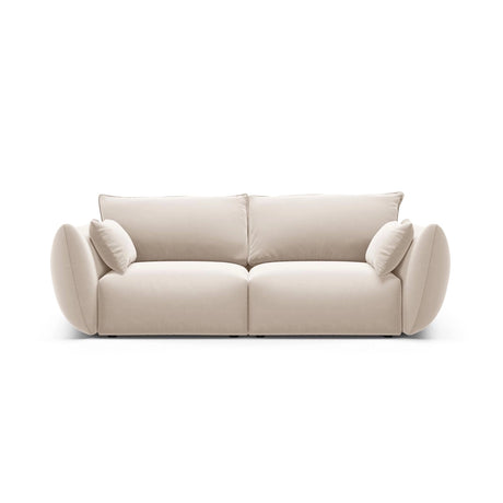 Matera 2-Sitzer Sofa aus Samt in Beige (Salvador 1), 180x110 cm von Cosmopolitan Design – Bild 1