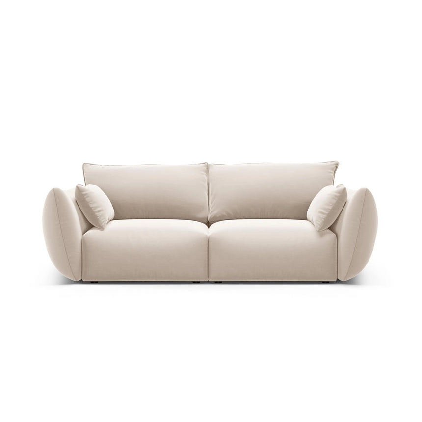 Matera 2-Sitzer Sofa aus Samt in Beige (Salvador 1), 180x110 cm von Cosmopolitan Design – Bild 1