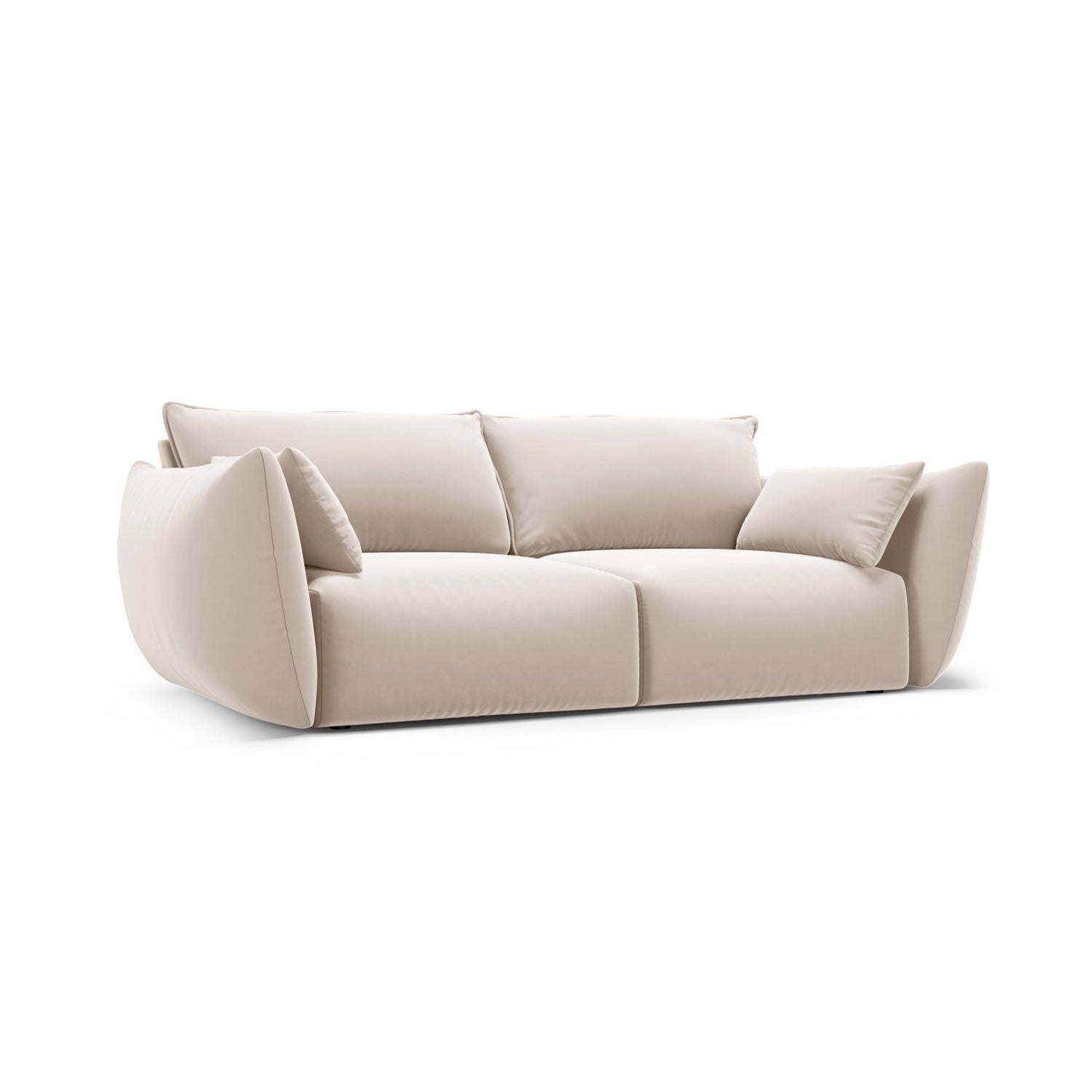 Matera 2-Sitzer Sofa aus Samt in Beige (Salvador 1), 180x110 cm von Cosmopolitan Design – Bild 2