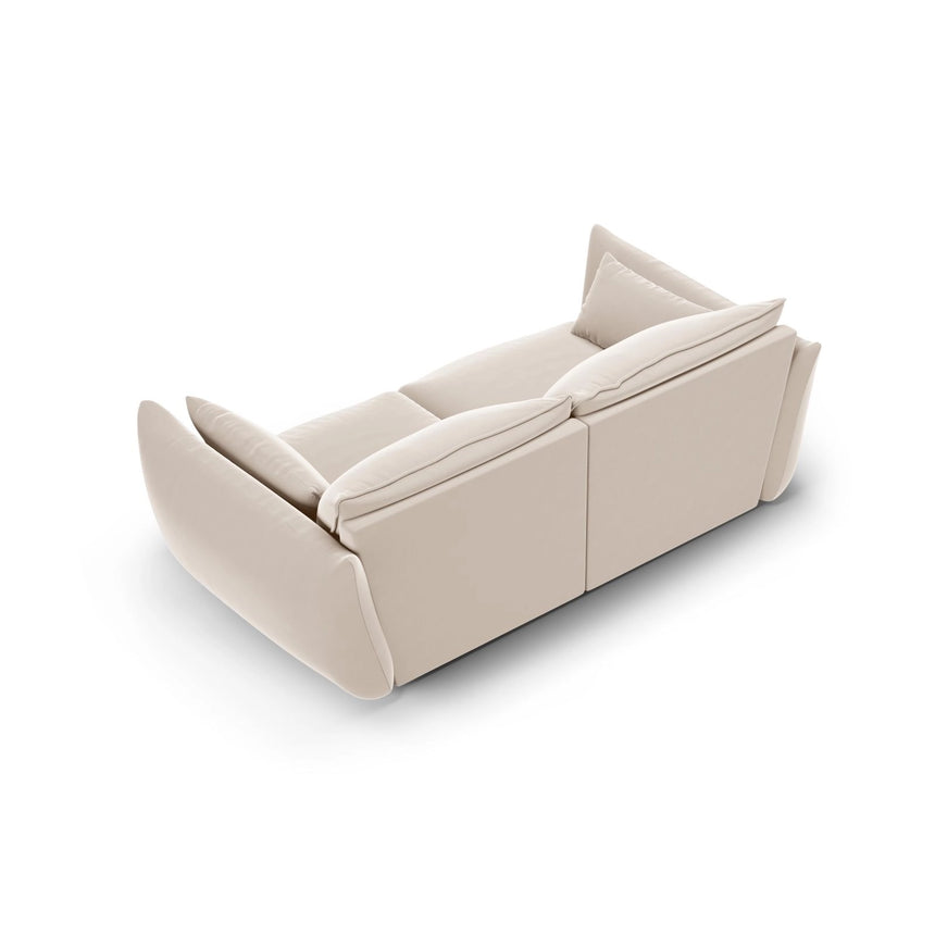 Matera 2-Sitzer Sofa aus Samt in Beige (Salvador 1), 180x110 cm von Cosmopolitan Design – Bild 3