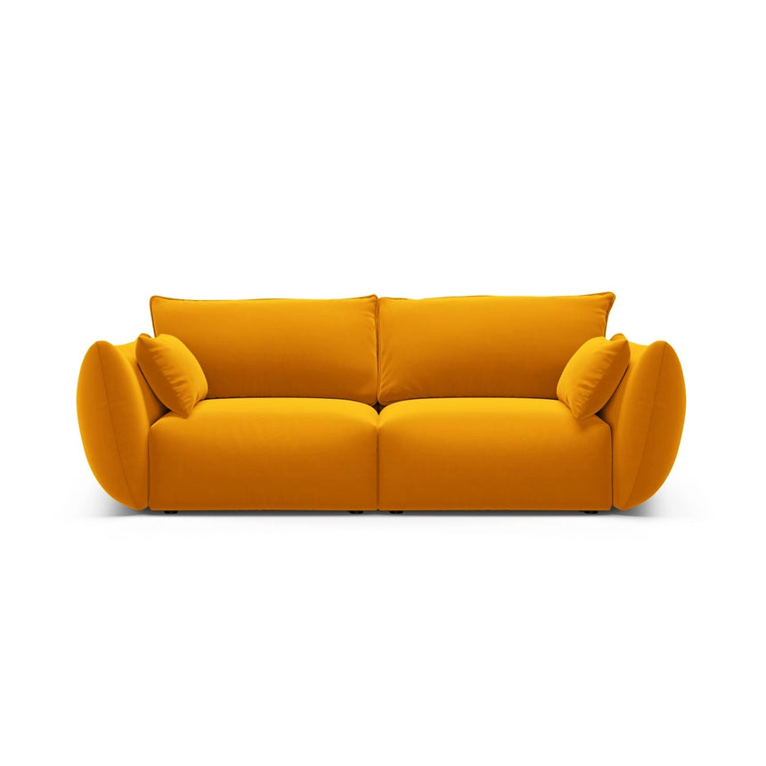 Matera 2-Sitzer Sofa aus Samt in Gelb (Salvador 10), 180x110 cm von Cosmopolitan Design – Bild 1