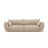 Matera 3-Sitzer Sofa aus Chenille in Beige (Haga 30), 208x110x85 cm von Cosmopolitan Design – Bild 1