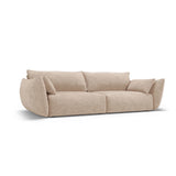 Matera 3-Sitzer Sofa aus Chenille in Beige (Haga 30), 208x110x85 cm von Cosmopolitan Design – Bild 3