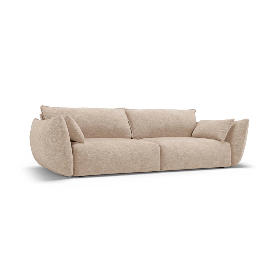 Matera 3-Sitzer Sofa aus Chenille in Beige (Haga 30), 208x110x85 cm von Cosmopolitan Design – Bild 3