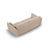 Matera 3-Sitzer Sofa aus Chenille in Beige (Haga 30), 208x110x85 cm von Cosmopolitan Design – Bild 4