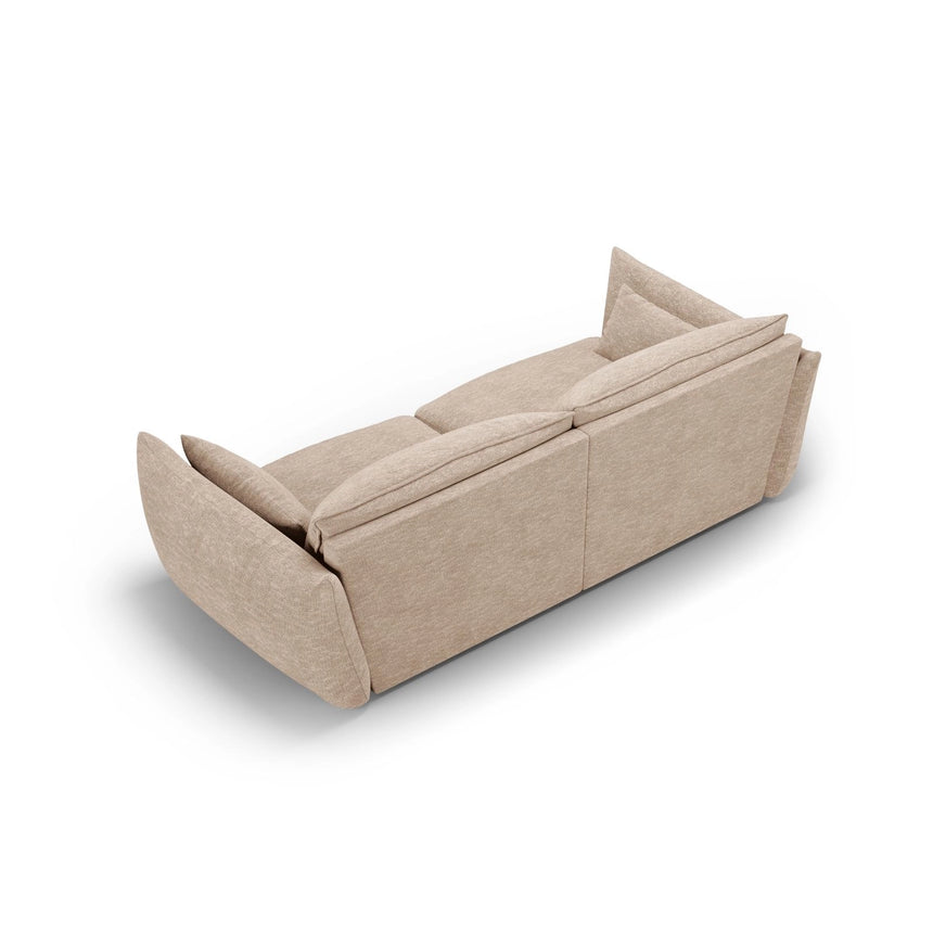 Matera 3-Sitzer Sofa aus Chenille in Beige (Haga 30), 208x110x85 cm von Cosmopolitan Design – Bild 4