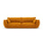 Matera 3-Sitzer Sofa aus Chenille in Gelb (Haga 68), 208x110x85 cm von Cosmopolitan Design – Bild 1