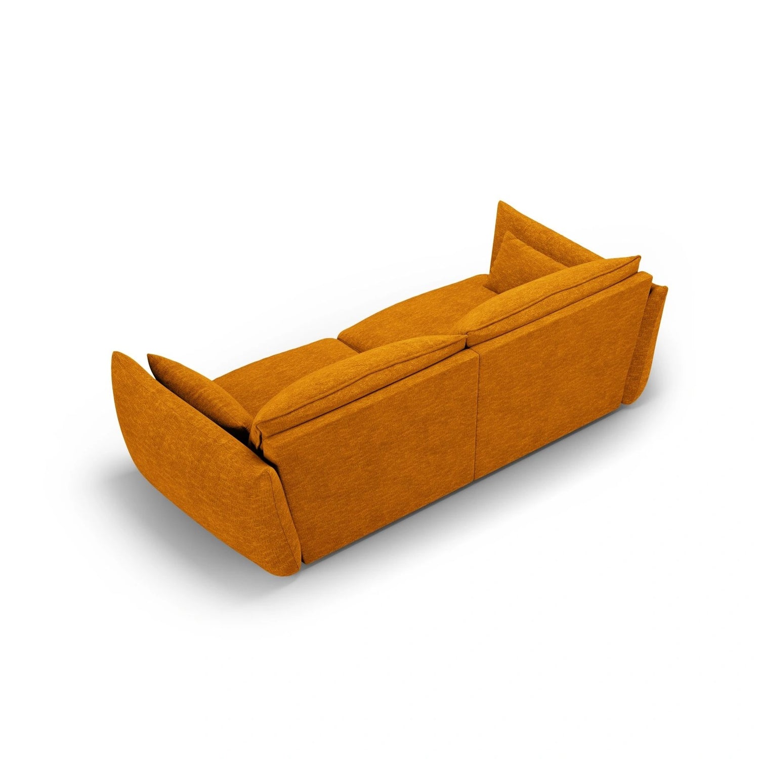 Matera 3-Sitzer Sofa aus Chenille in Gelb (Haga 68), 208x110x85 cm von Cosmopolitan Design – Bild 4