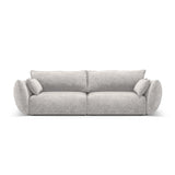 Matera 3-Sitzer Sofa aus Chenille in Hellgrau (Haga 06), 208x110x85 cm von Cosmopolitan Design – Bild 1