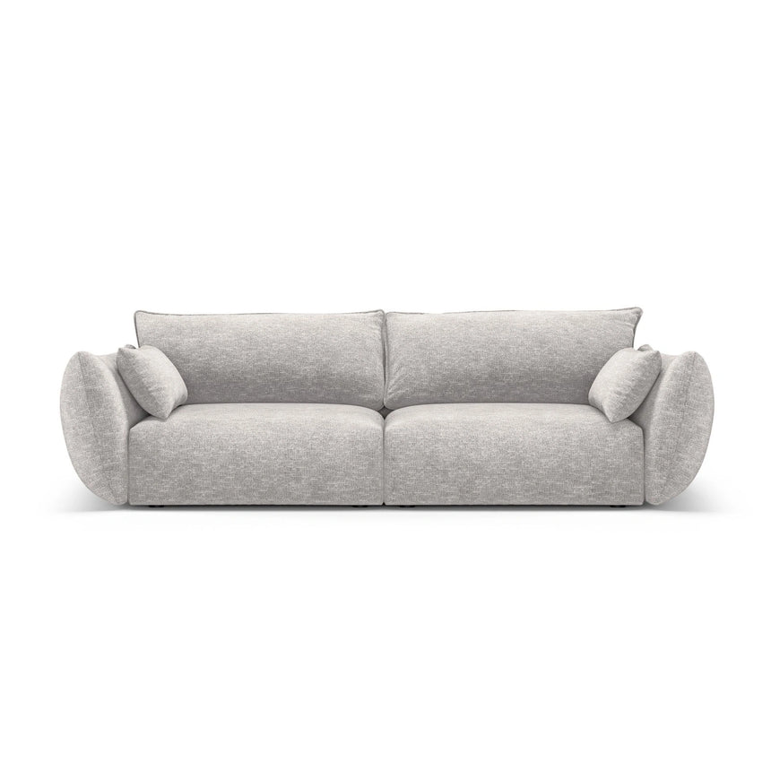 Matera 3-Sitzer Sofa aus Chenille in Hellgrau (Haga 06), 208x110x85 cm von Cosmopolitan Design – Bild 1
