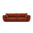 Matera 3-Sitzer Sofa aus Chenille in Terrakotta (Haga 44), 208x110x85 cm von Cosmopolitan Design – Bild 1