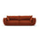 Matera 3-Sitzer Sofa aus Chenille in Terrakotta (Haga 44), 208x110x85 cm von Cosmopolitan Design – Bild 1