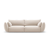 Matera 3-Sitzer Sofa aus Samt in Beige (Salvador 1), 208x110x85 cm von Cosmopolitan Design – Bild 1