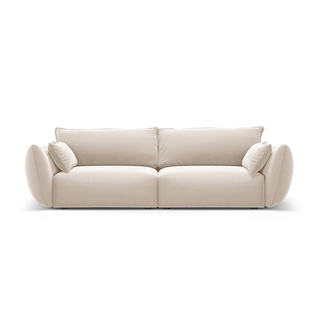 Matera 3-Sitzer Sofa aus Samt in Beige (Salvador 1), 208x110x85 cm von Cosmopolitan Design – Bild 1