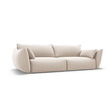 Matera 3-Sitzer Sofa aus Samt in Beige (Salvador 1), 208x110x85 cm von Cosmopolitan Design – Bild 3