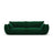 Matera 3-Sitzer Sofa aus Samt in Flaschengrün (Salvador 7), 208x110x85 cm von Cosmopolitan Design – Bild 1