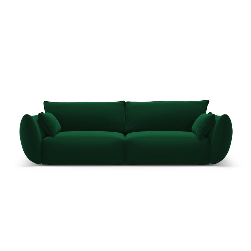Matera 3-Sitzer Sofa aus Samt in Flaschengrün (Salvador 7), 208x110x85 cm von Cosmopolitan Design – Bild 1