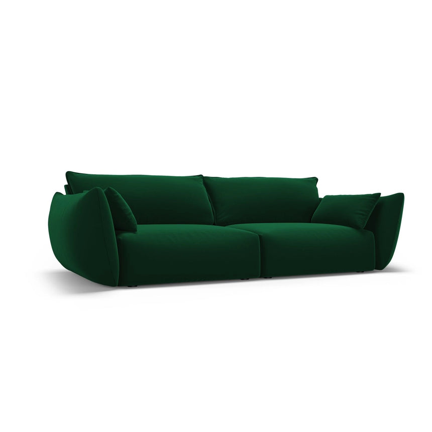 Matera 3-Sitzer Sofa aus Samt in Flaschengrün (Salvador 7), 208x110x85 cm von Cosmopolitan Design – Bild 3