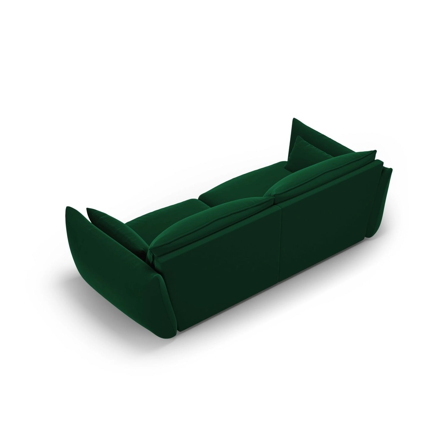 Matera 3-Sitzer Sofa aus Samt in Flaschengrün (Salvador 7), 208x110x85 cm von Cosmopolitan Design – Bild 4