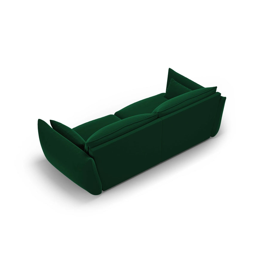 Matera 3-Sitzer Sofa aus Samt in Flaschengrün (Salvador 7), 208x110x85 cm von Cosmopolitan Design – Bild 4
