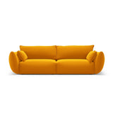 Matera 3-Sitzer Sofa aus Samt in Gelb (Salvador 10), 208x110x85 cm von Cosmopolitan Design – Bild 1