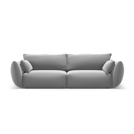 Matera 3-Sitzer Sofa aus Samt in Grau (Salvador 17), 208x110x85 cm von Cosmopolitan Design – Bild 1