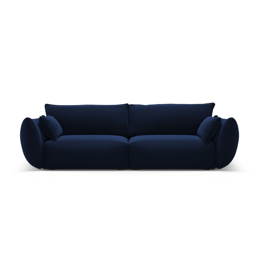 Matera 3-Sitzer Sofa aus Samt in Königsblau (Salvador 5), 208x110x85 cm von Cosmopolitan Design – Bild 1